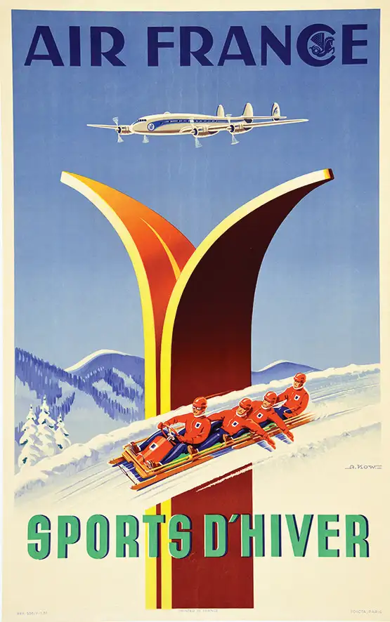 Air France – Sports d’Hiver Bobsleigh 1951 - KOW ALEXIS