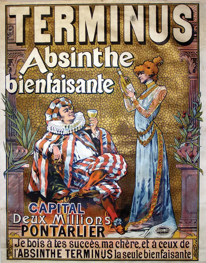 Terminus Absinthe Bienfaisante vers 1900 - BATTISTINI J.