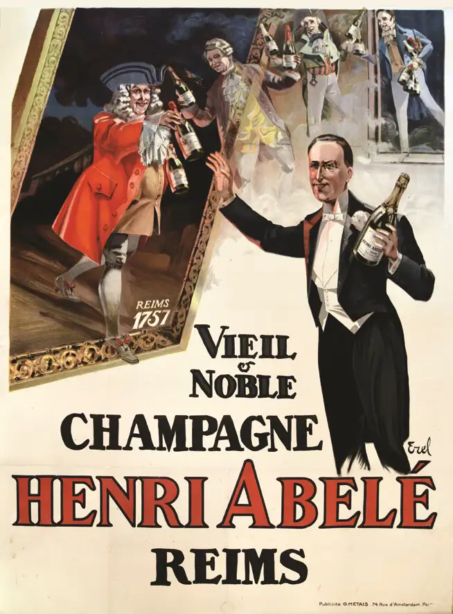 Champagne Henri Abelé Viel & Noble vers 1920 Reims (Marne) - EREL