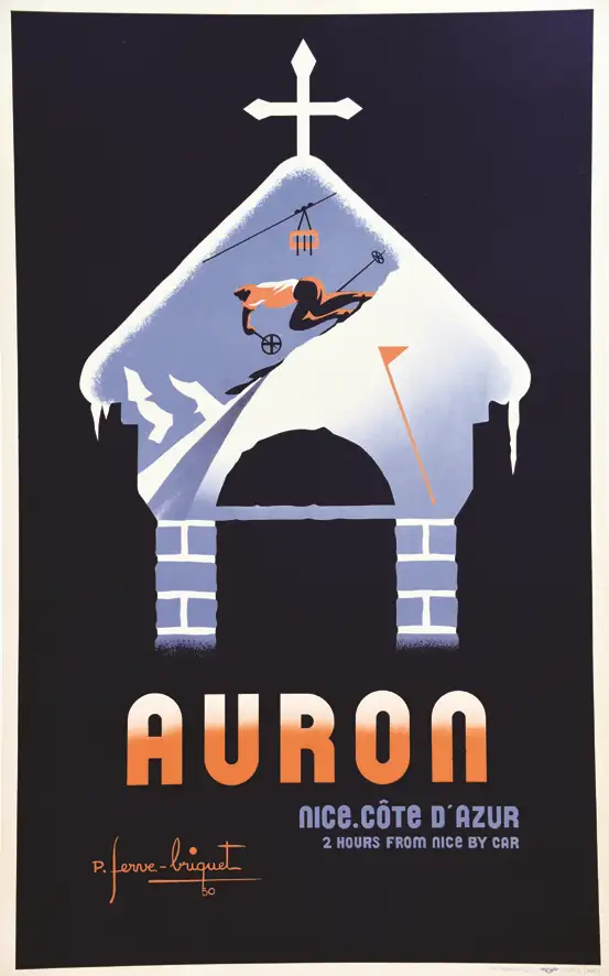 Auron – Nice Côte d’Azur 1950 - FERVE-BRIQUET P.