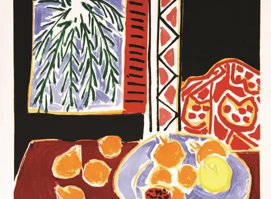 Nice Travail & Joie signée de la main de Henri Matisse sur papier Mangis philigrammé 1947 - MATISSE HENRI