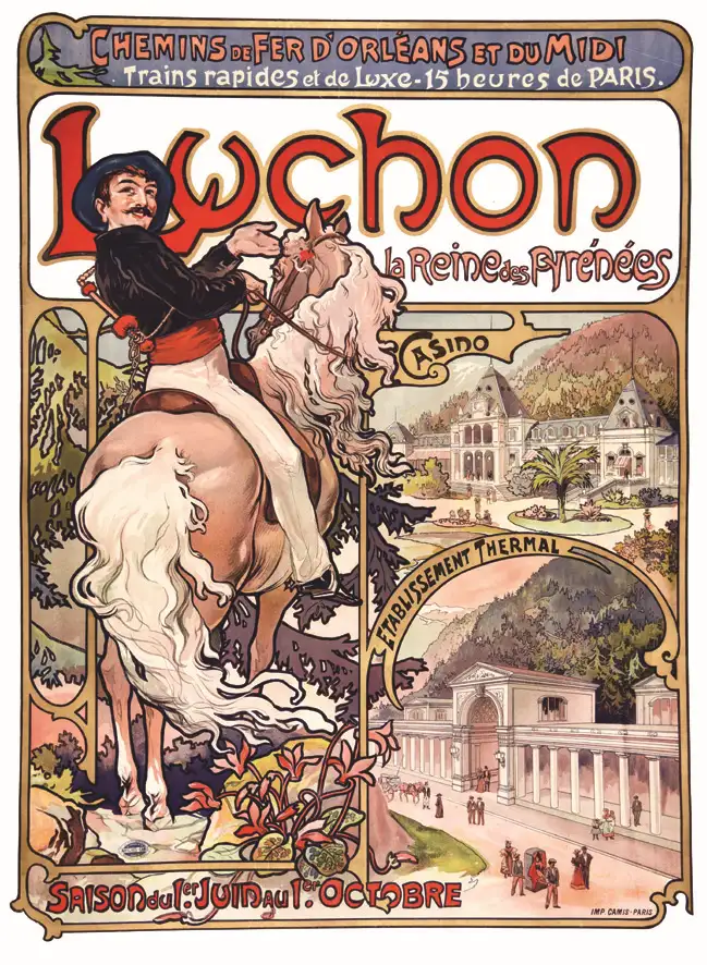 Luchon – La Reine des Pyrénées 1895 - MUCHA ALPHONSE