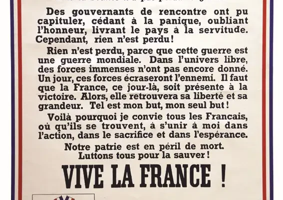 A tous les Français (Appel du 18 Juin) - 3 ème édition rare 1940 - A tous les Français (Appel du 18 Juin) - 3 ème édition rare 1940