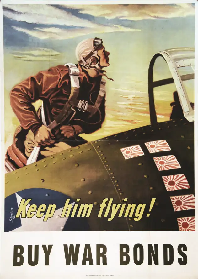 Keep Him Flying ! Buy war bonds 1942 - SCHREIBER