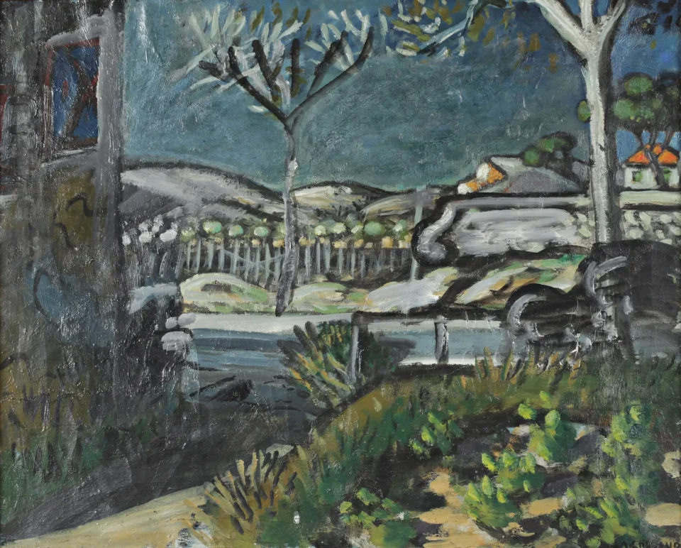 Vue sur la montagnette - Auguste CHABAUD (1882-1955)