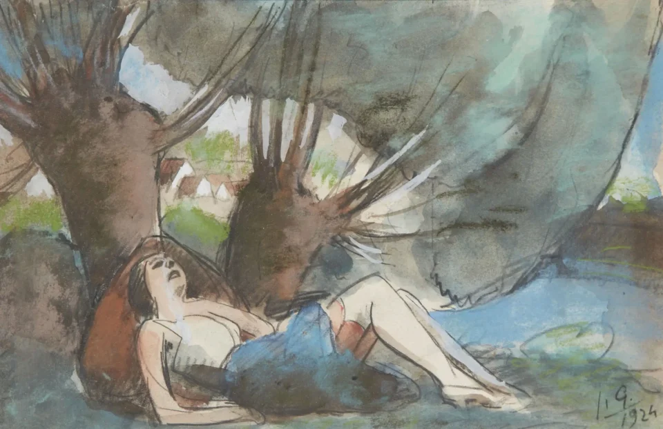 Le repos sous les saules, 1924 - Julio Gonzalez (1876-1942)