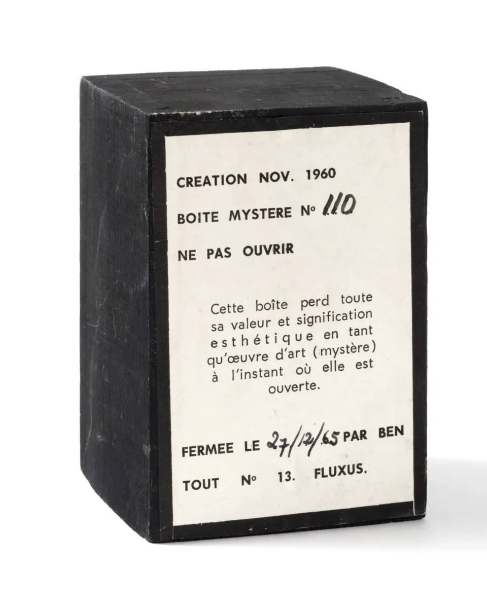 Boîte mystère n°110, 1965 - VAUTIER Benjamin dit(e) BEN (1935)