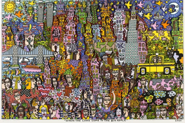 When The Cows Come Back To The Big Apple, 2000 - RIZZI James (1950-2011)