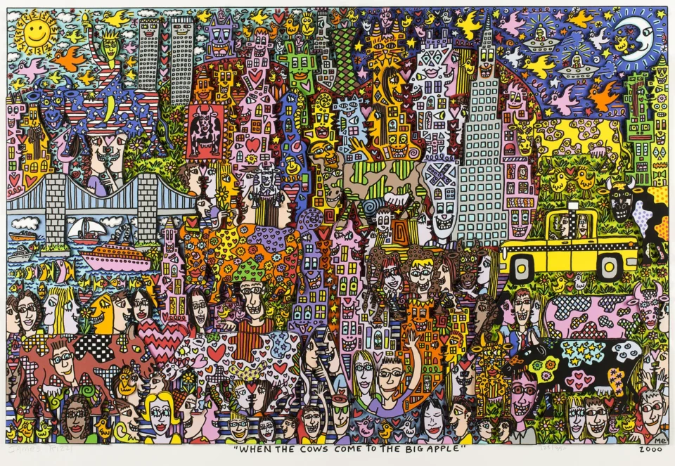 When The Cows Come Back To The Big Apple, 2000 - RIZZI James (1950-2011)