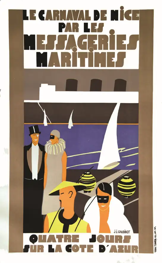 Le Carnaval de Nice par les Messageries Maritime - GAUDINOT J.J.