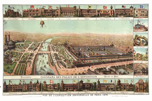 Vue de L'exposition Universelle de Paris 1878 - Vue de L'exposition Universelle de Paris 1878