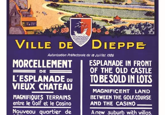 Ville de Dieppe 1926 - Morcellement de L'Esplanade du Château - Ville de Dieppe 1926 - Morcellement de L'Esplanade du Château