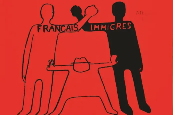 Travailleurs Français Immigrés tous unis Fond Rouge Mai 68 - Travailleurs Français Immigrés tous unis Fond Rouge Mai 68