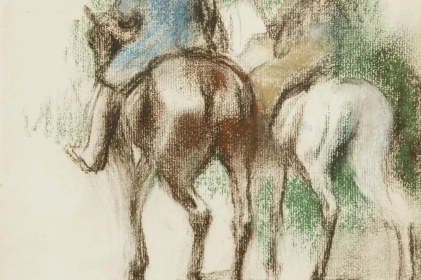 Cavalier et amazone - *Edgar DEGAS (Paris 1834 - 1917) <br>