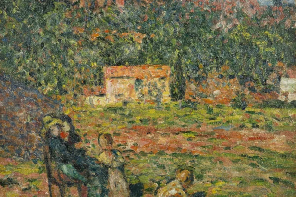 Personnages au bord de la rivière, 1895 - Louis VALTAT (Dieppe 1869 - Paris 1952) <br>