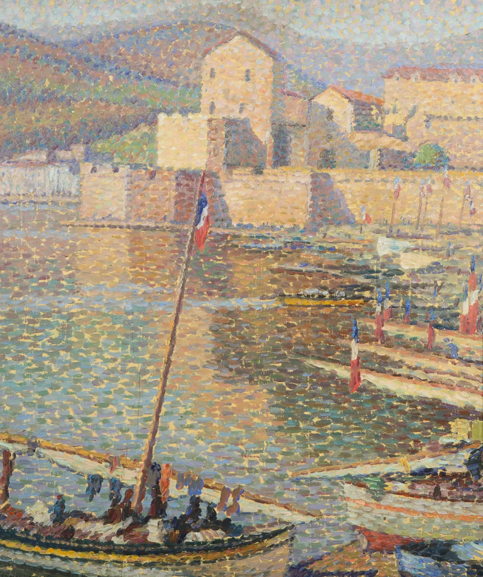 Le port de Collioure - Henri MARTIN (1860 - 1943) <br>