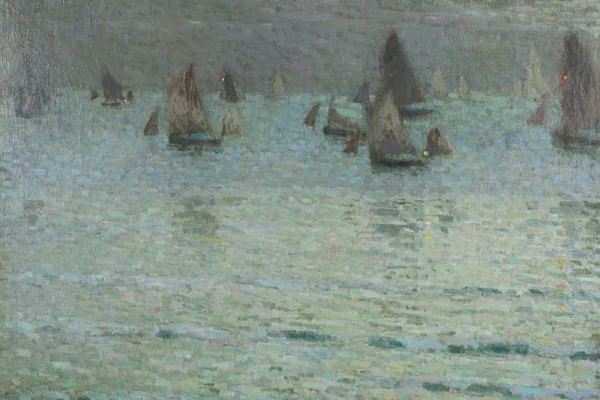 Les barques - Henri LE SIDANER (Port Louis 1862 - Paris 1939) <br>