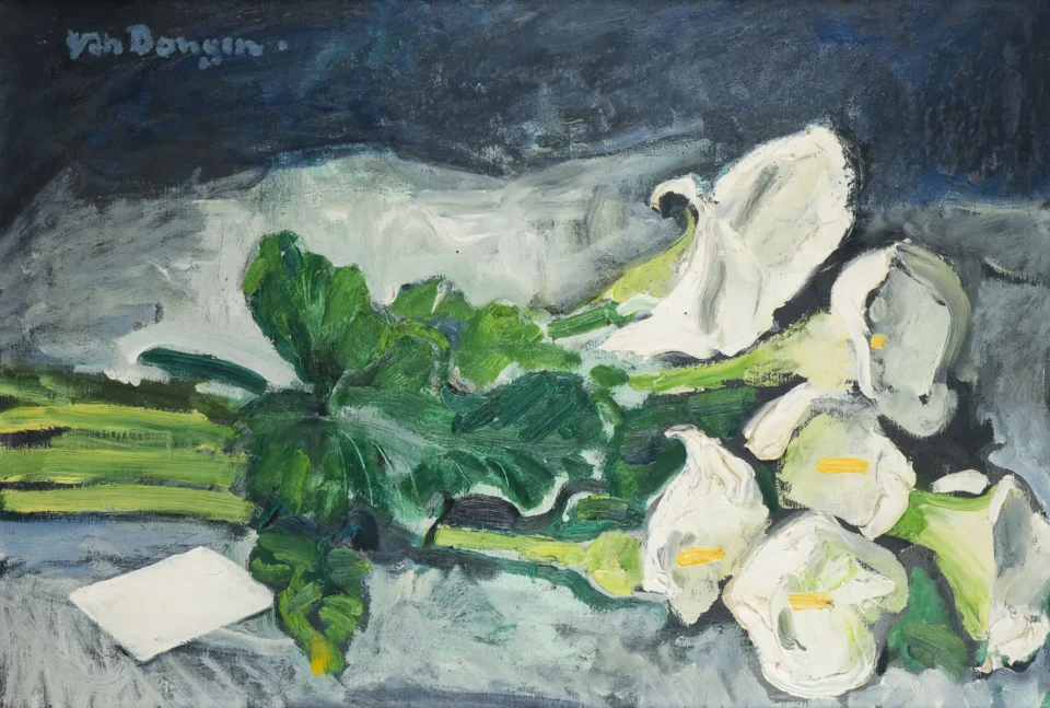 Les Arums - Kees van  DONGEN (Delshaven 1877 - Monaco 1968) <br>