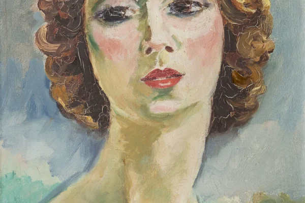 Portrait de Madame Gigandet, circa 1920 - Kees VAN DONGEN (Delfshaven 1877 - Monaco 1968) <br>