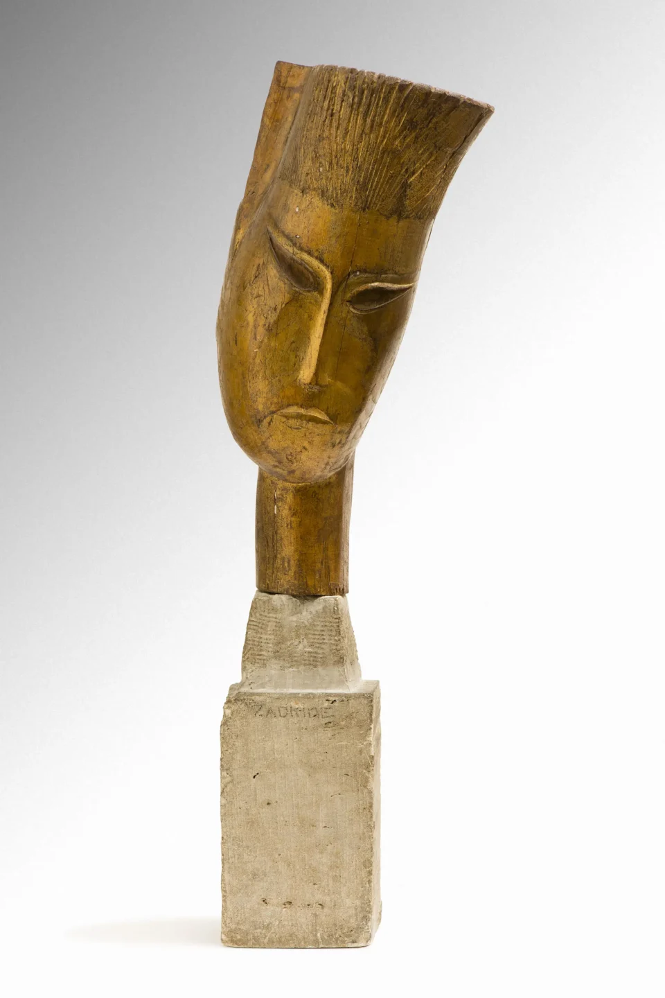 Tête d’homme, Bouddha, 1919 - Ossip ZADKINE  (Smolensk 1890 - Paris 1967) <br>