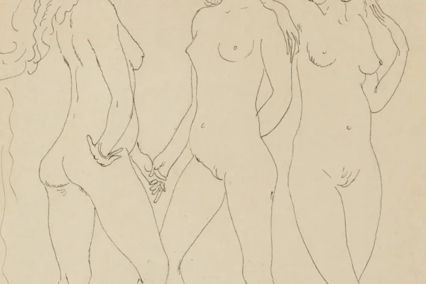 Trois Graces - Jules PASCIN (Vidin 1885 - Paris 1930) <br>