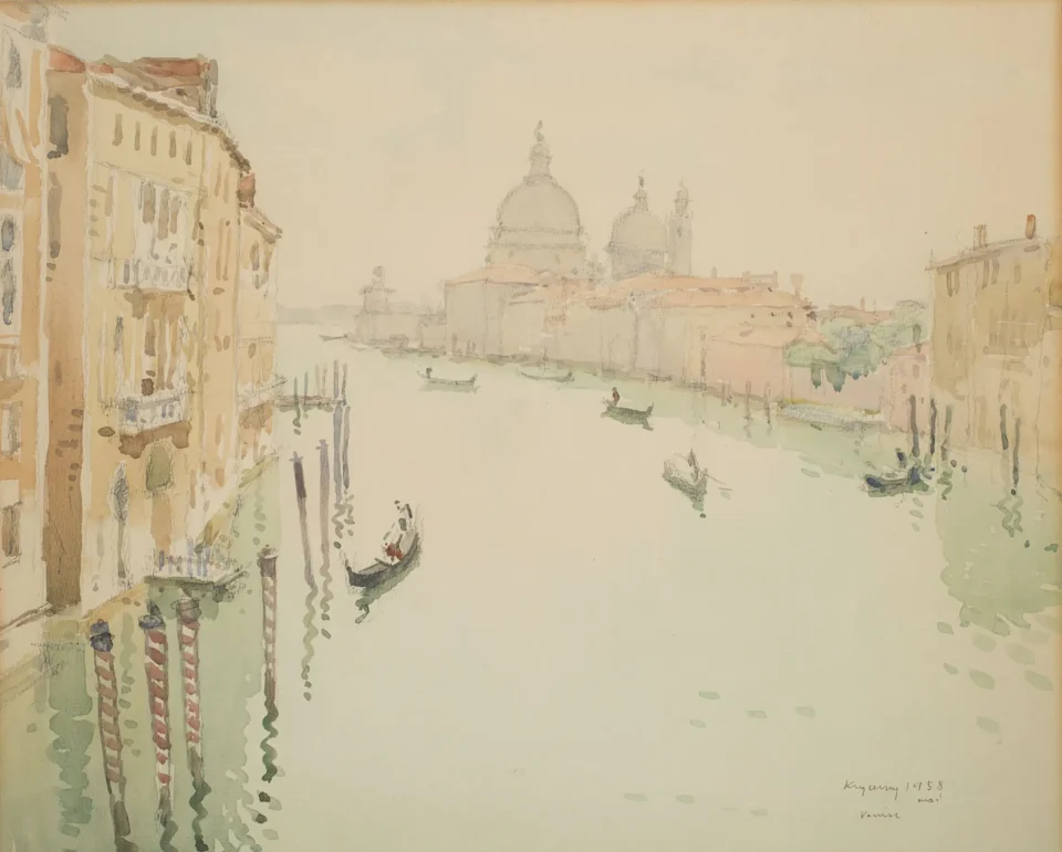 Le grand canal, Venise - Nicolas KRYCEVSKY (1898-1961) <br>