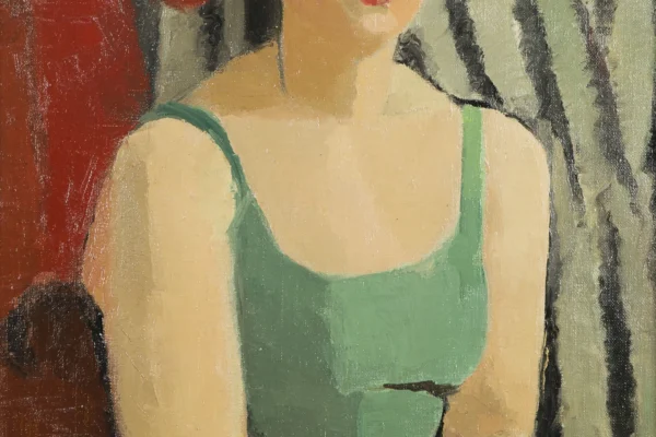 La femme à l'éventail - André LHOTE (Bordeaux 1885- Paris 1962) <br>