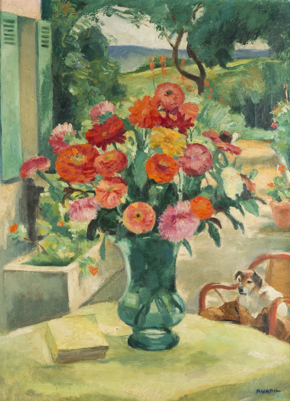 Bouquet de fleurs - Charles KVAPIL (Anvers 1884 - Paris 1957) <br>