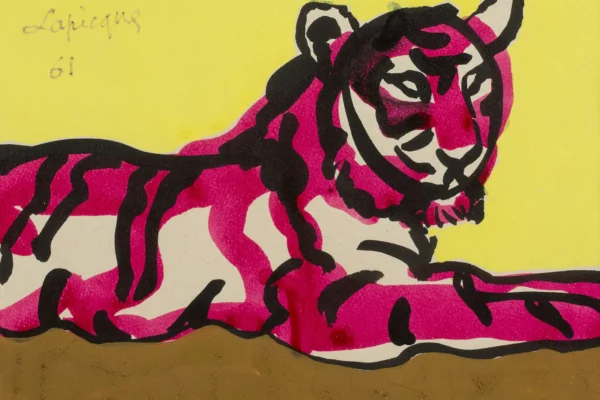 Le tigre - Charles LAPICQUE (Theizé 1898 - Orsay 1988) <br>