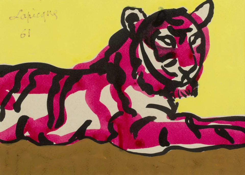 Le tigre - Charles LAPICQUE (Theizé 1898 - Orsay 1988) <br>