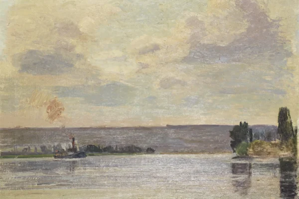 Bord de Seine - Joseph DELATTRE (1858-1912)