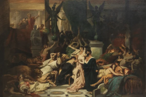 Le massacre de Sardanapale - Oscar Pierre MATHIEU (1845-1881)