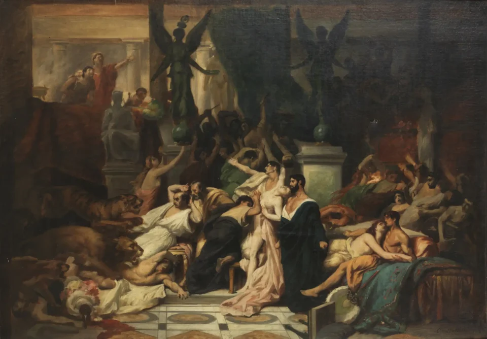 Le massacre de Sardanapale - Oscar Pierre MATHIEU (1845-1881)