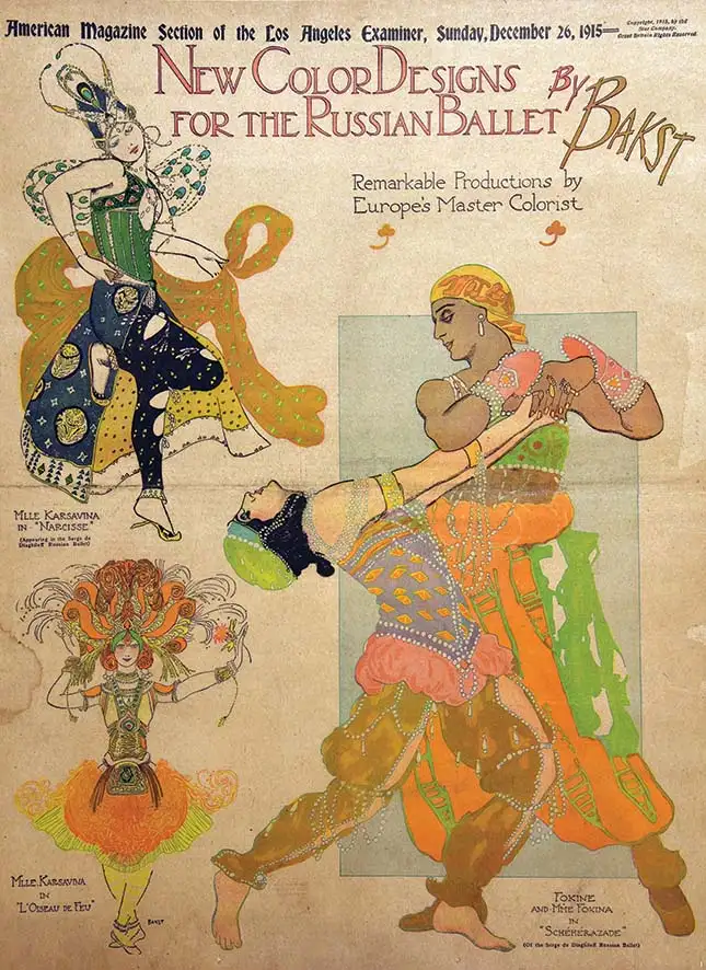 New Color Desing for the Russian Ballet - BAKST