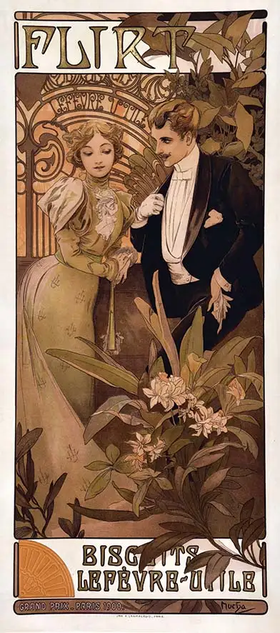 Flirt Biscuits Lefevre-utile - MUCHA ALPHONSE