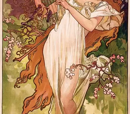 Le Printemps - Saisons 1896 - Spring - MUCHA ALPHONSE