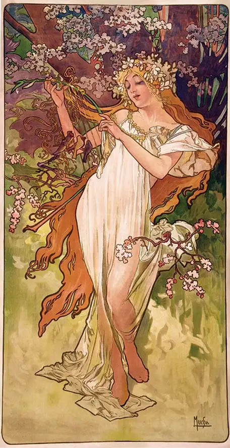 Le Printemps – Saisons 1896 – Spring - MUCHA ALPHONSE