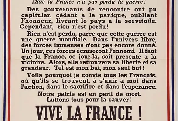 A tous les Français (Appel du 18 Juin) - 2 ème édition avec les fautes - Très rare - A tous les Français (Appel du 18 Juin) - 2 ème édition avec les fautes - Très rare