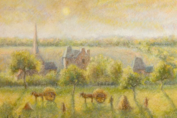 Paysage de campagne - Hugues Claude PISSARRO (né en 1935)