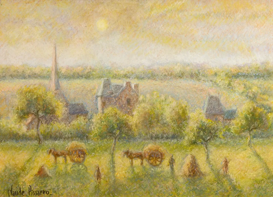 Paysage de campagne - Hugues Claude PISSARRO (né en 1935)