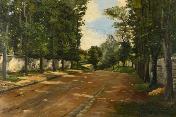 Route à Mortefontaine - Abel TRUCHET (Versailles 1857 - Auxerre 1918)