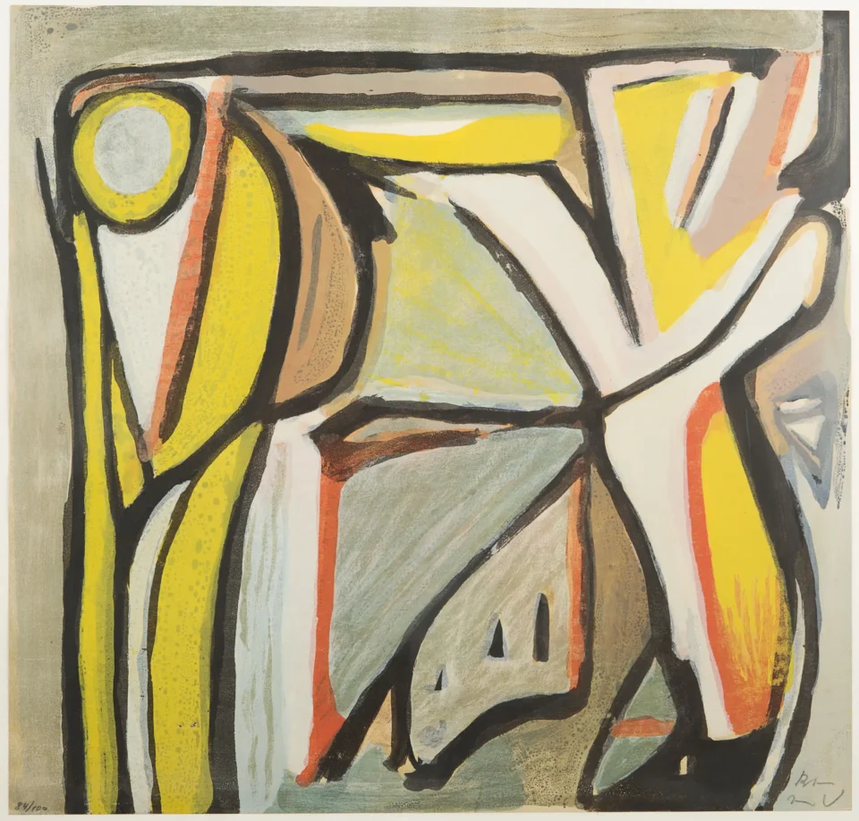 Composition XLIV, 1979 - Bram VAN VELDE (1895-1981) <br>