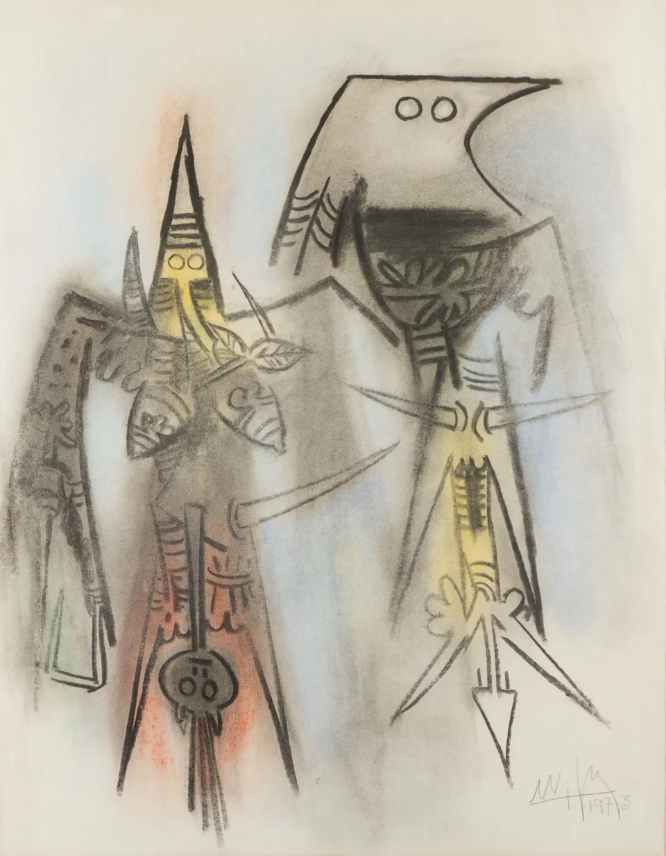 Composition, 1973 - Wifredo LAM (1902-1982)