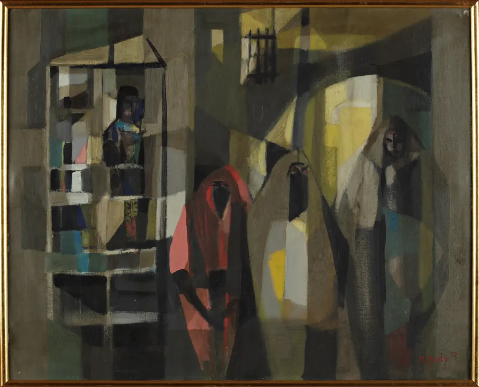 Arabes en Médina, Maroc - Marcel MOULY (1918-2008)