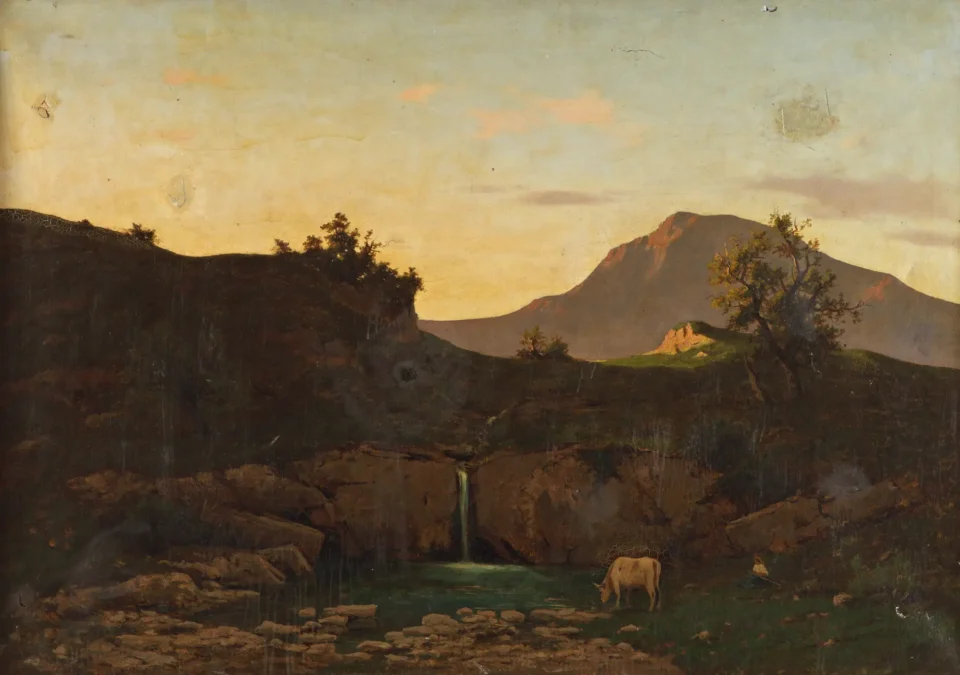 Paysage d’Italie - Luigi BERTELLI (1833 1916)