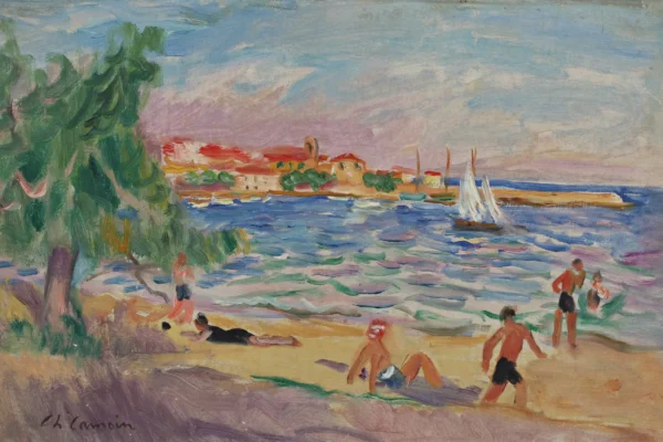 Plage de Sainte-Maxime - Charles CAMOIN (1879-1965)