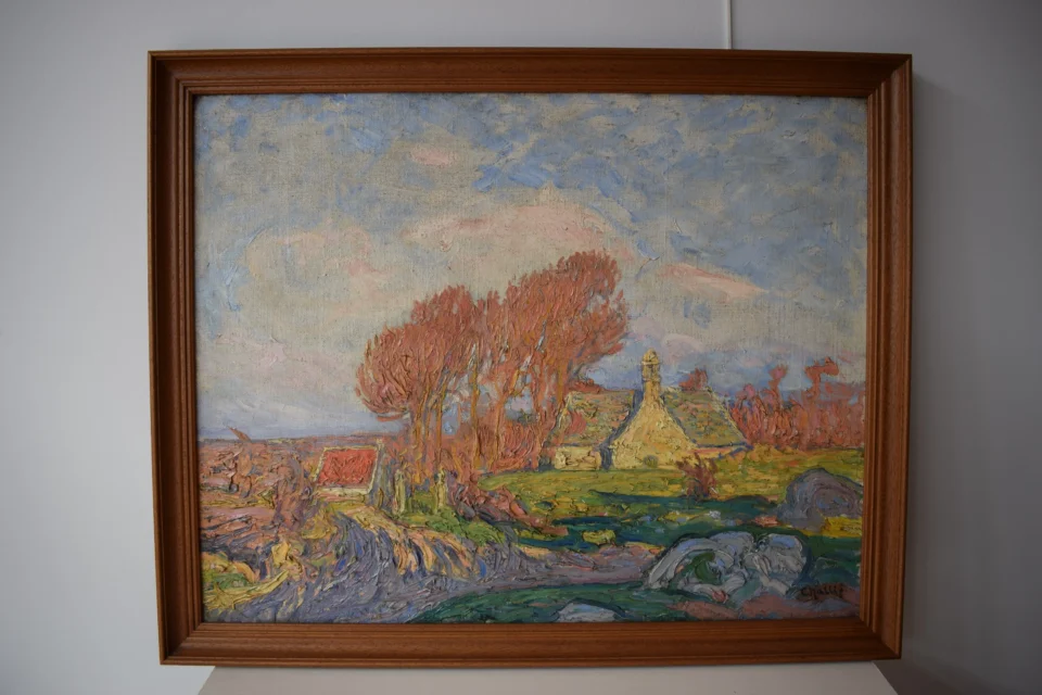 Maison au soleil couchant - Jean-Laurent BUFFET-CHALLIé (1880-1943)