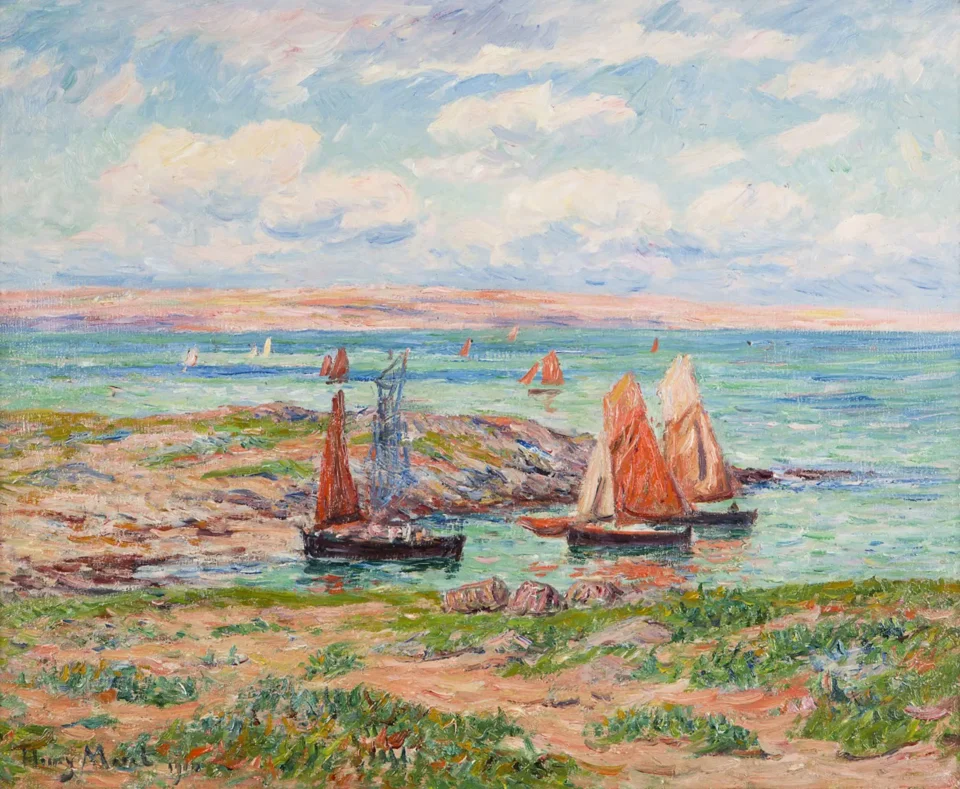 Baie d’Audierne, Finistère - Henry MORET (Cherbourg 1856 - Paris 1913)