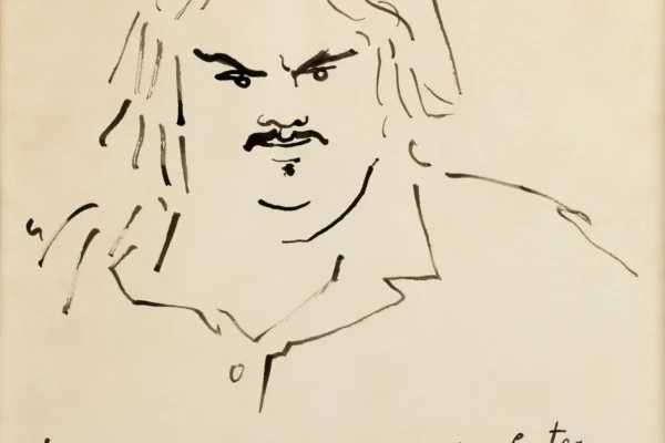 Portrait de Balzac, 1948 - Jean COCTEAU (1889 - 1963)