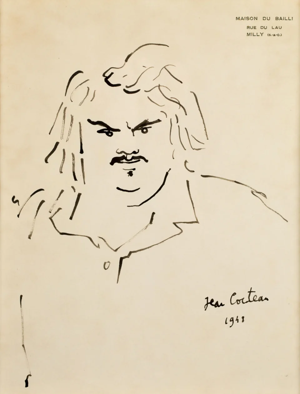 Portrait de Balzac, 1948 - Jean COCTEAU (1889 - 1963)